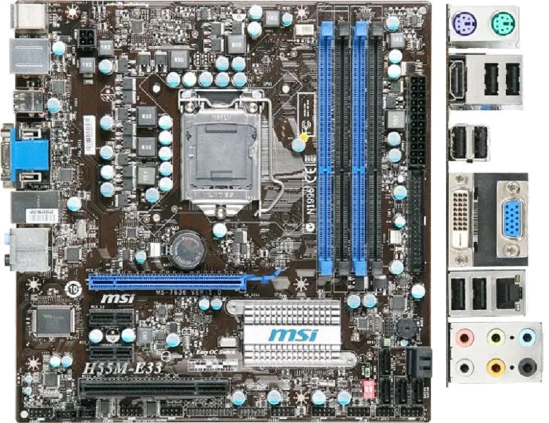 Ремонт материнских плат MSI H55M-P33 в сервисном центре FIX-MSI