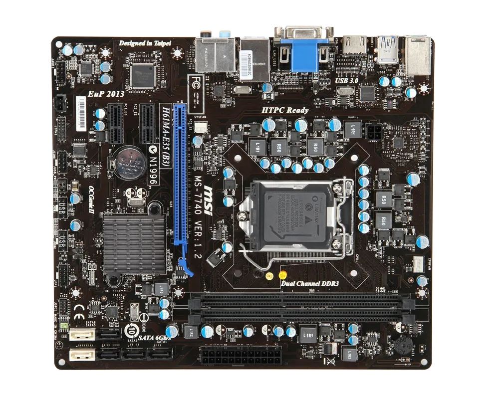 Ремонт материнских плат MSI H61MA-E35 (B3) в сервисном центре FIX-MSI