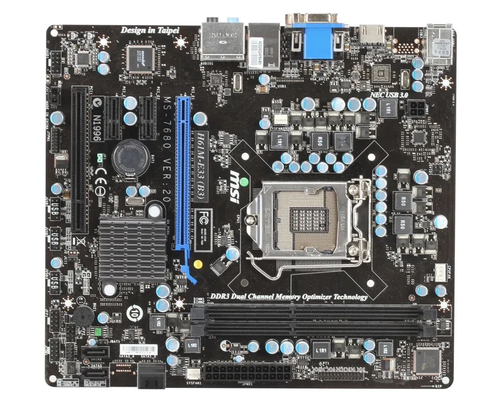 Ремонт материнских плат MSI H61M-E33 (B3) в сервисном центре FIX-MSI