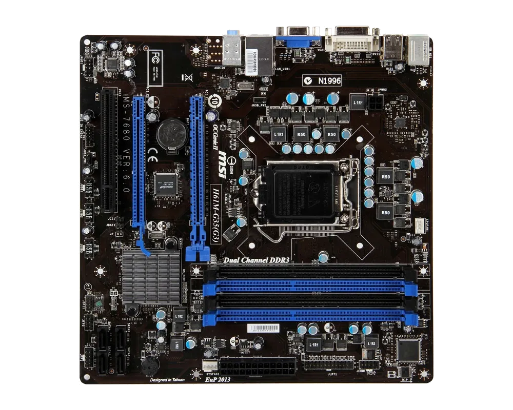 Ремонт материнских плат MSI H61M-G35 (G3) в сервисном центре FIX-MSI