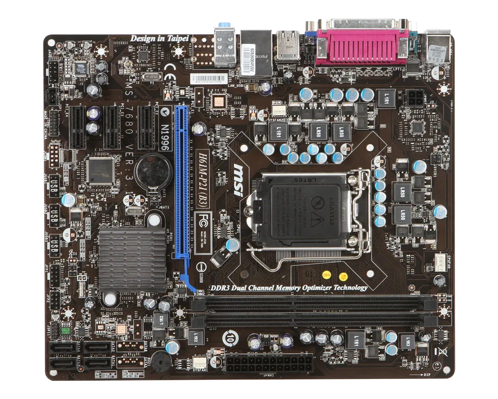 Ремонт материнских плат MSI H61M-P21 (B3) в сервисном центре FIX-MSI