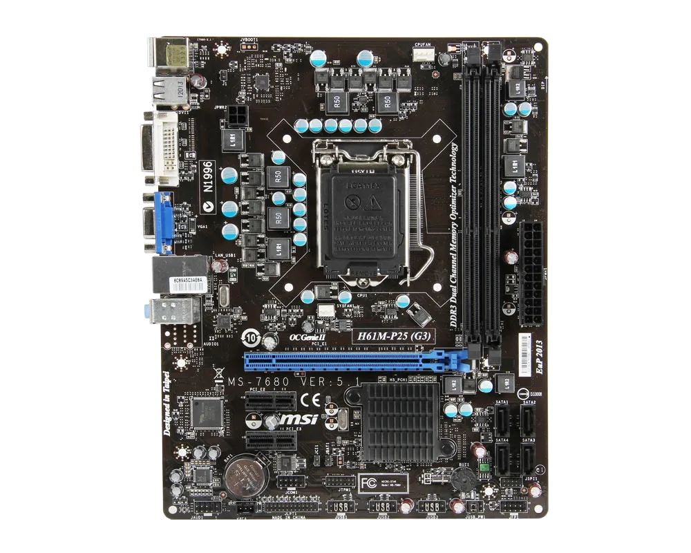 Ремонт материнских плат MSI H61M-P25 (G3) в сервисном центре FIX-MSI