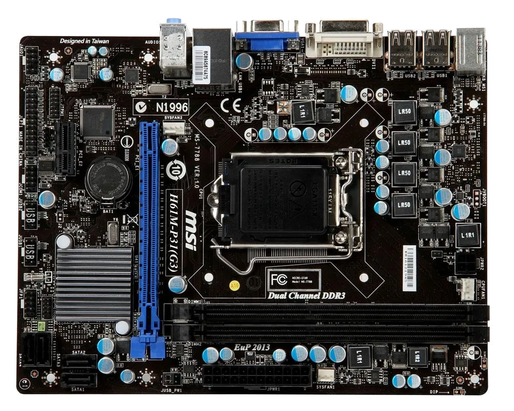 Ремонт материнских плат MSI H61M-P31 (G3) в сервисном центре FIX-MSI