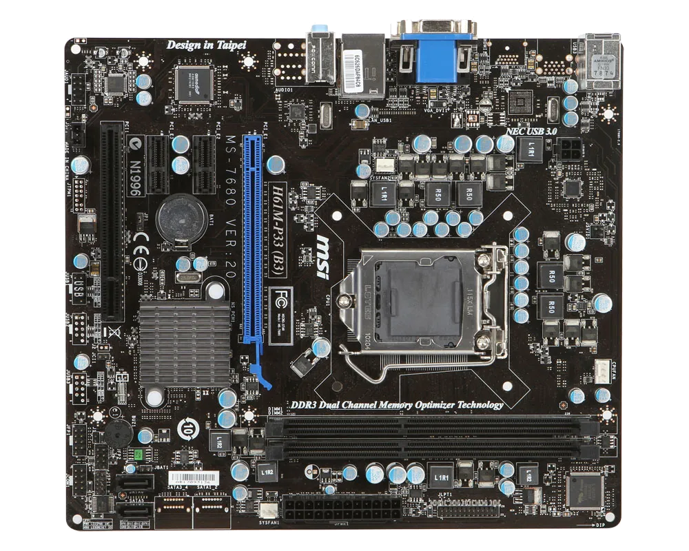 Ремонт материнских плат MSI H61M-P33 (B3) в сервисном центре FIX-MSI