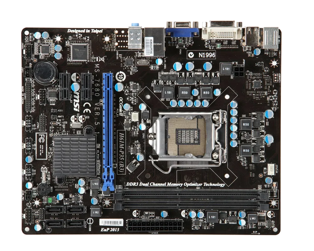 Ремонт материнских плат MSI H61M-P35 (B3) в сервисном центре FIX-MSI