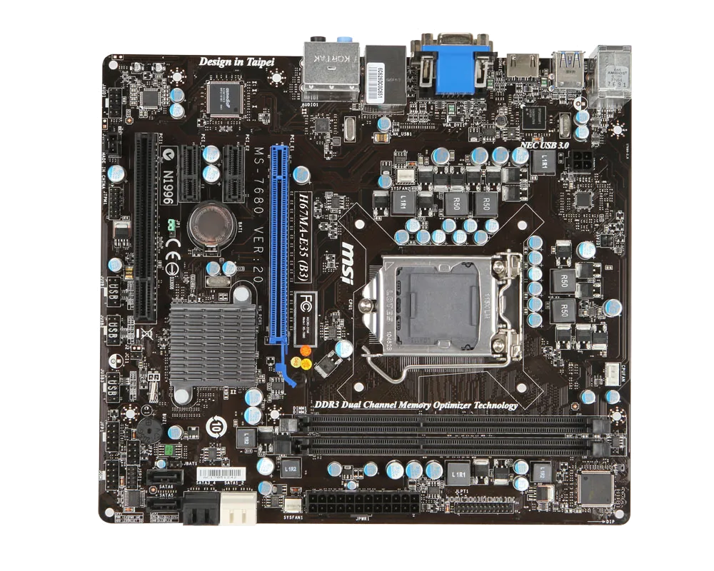 Ремонт материнских плат MSI H67MA-E35 в сервисном центре FIX-MSI