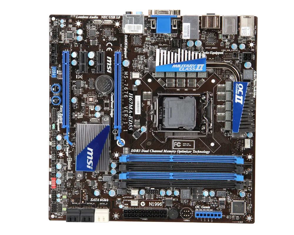 Ремонт материнских плат MSI H67MA-ED55 в сервисном центре FIX-MSI