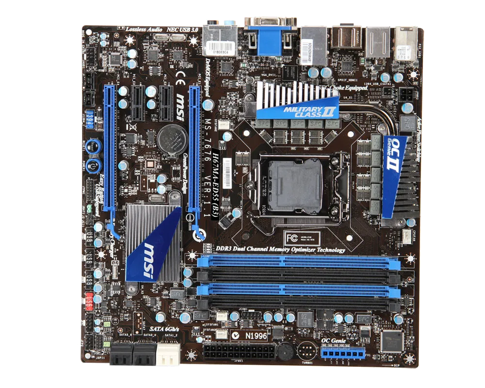 Ремонт материнских плат MSI H67MA-ED55 (B3) в сервисном центре FIX-MSI