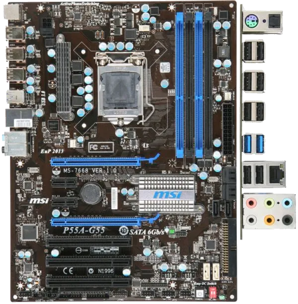 Ремонт материнских плат MSI P55A-G55 в сервисном центре FIX-MSI