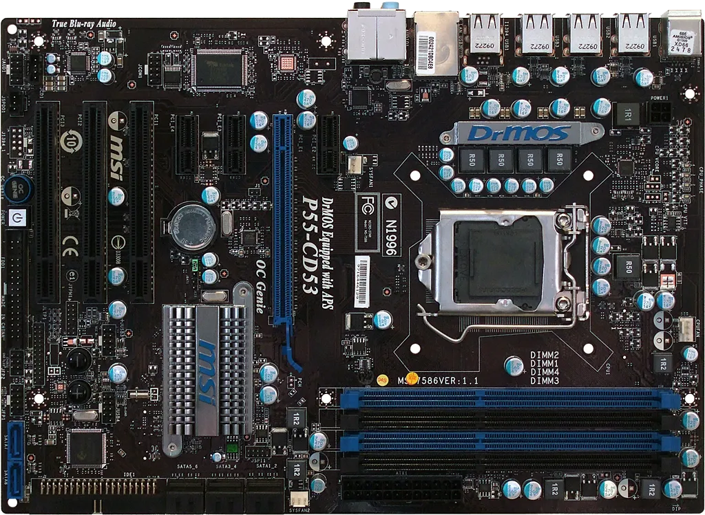 Ремонт материнских плат MSI P55-CD53 в сервисном центре FIX-MSI