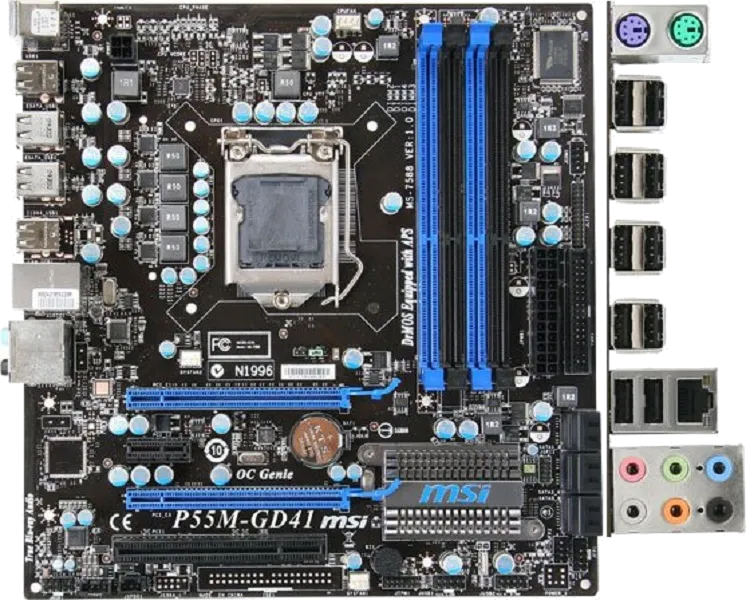 Ремонт материнских плат MSI P55M-GD41 в сервисном центре FIX-MSI